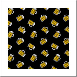 Beer Mug Pattern Posters and Art